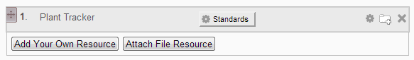 edit standards button